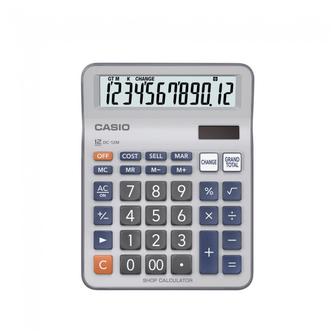 CASIO DC-12M 計算機 (12位)