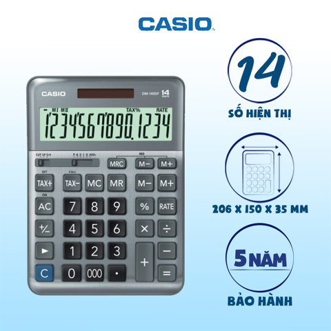 CASIO DM-1400F 計數機 (14位)