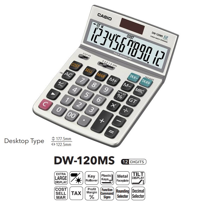 CASIO DW-120MS 計數機
