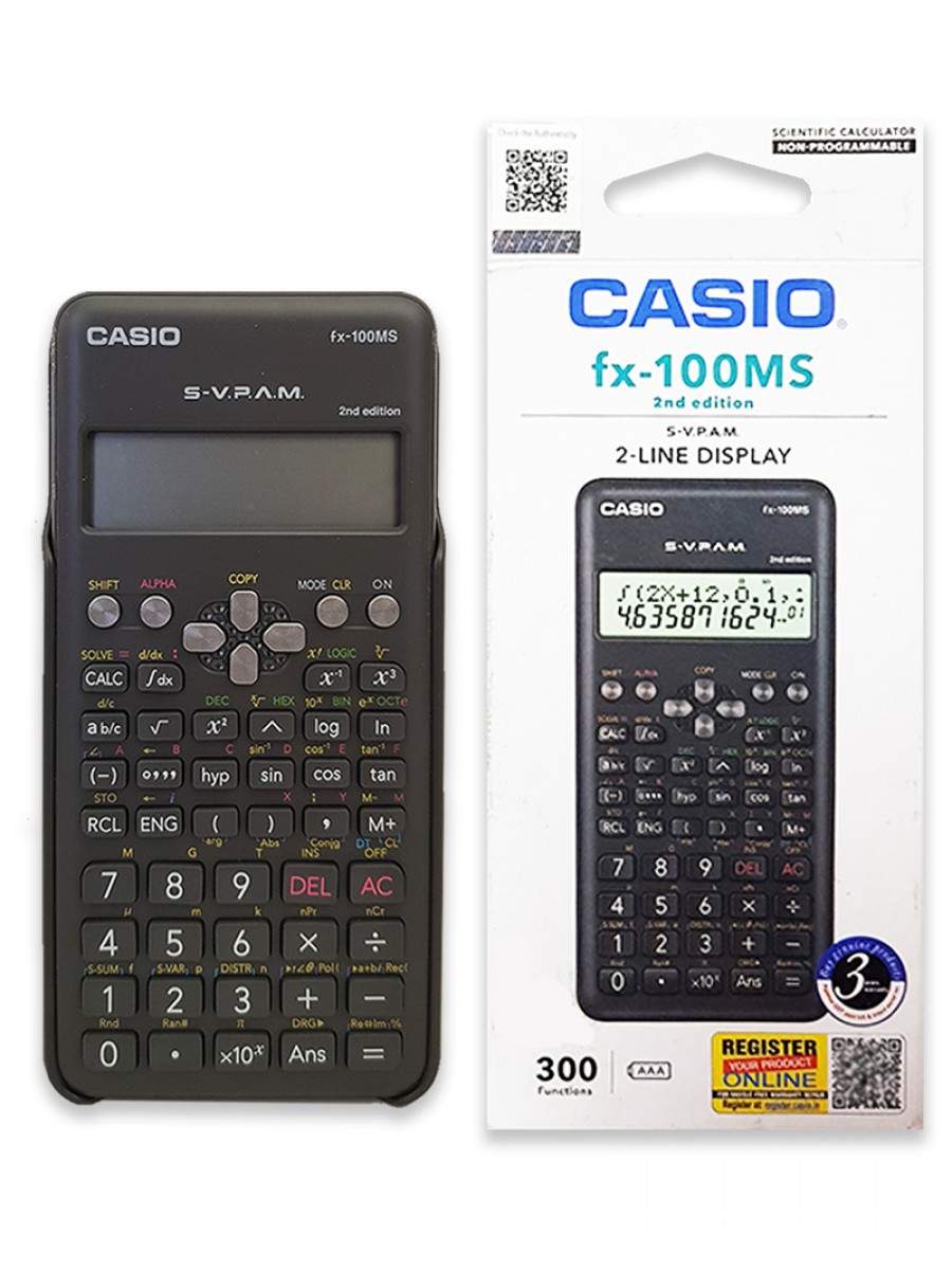 CASIO FX-100MS 多功能科學函數計數機