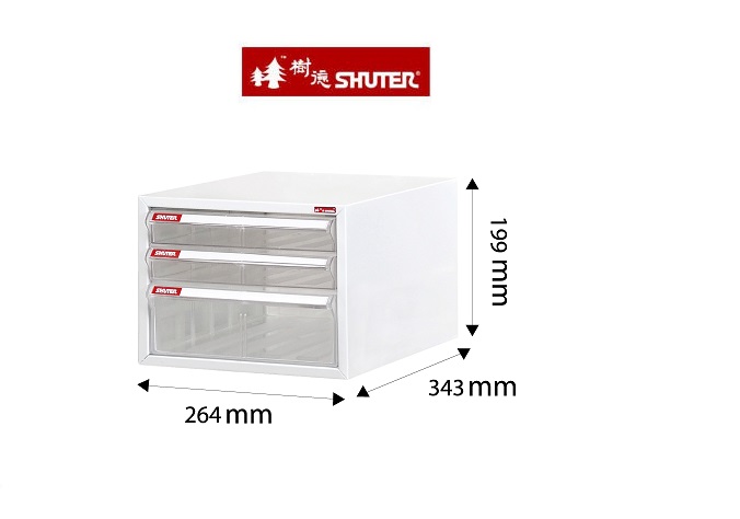 SHUTER 樹德 A4-103P A4 三層文件櫃