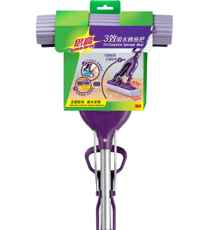 3M Scotch-Brite FM24T 思高輕巧吸水胶棉拖把