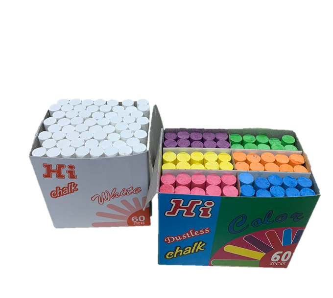 HI CK60C 泰國彩色粉筆 (60支/盒)