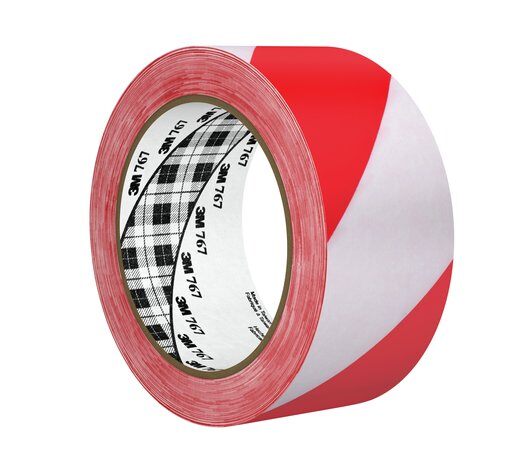 3M 767 危險警告膠布(紅白間) 2" X 36YD