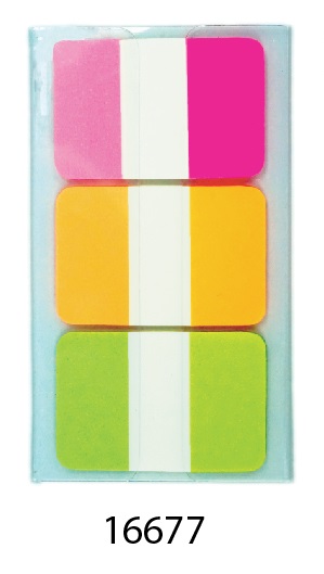 BANTEX 16677 3色胶质旗仔(25 x 38MM)