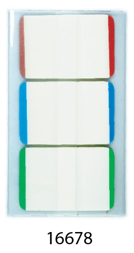 BANTEX 16678 3色胶质旗仔(25 x 38MM)