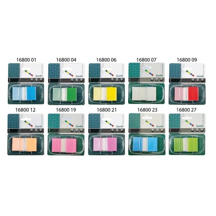 BANTEX 16800 單色抽取式膠質旗仔 / 25 x 44MM / 50'S