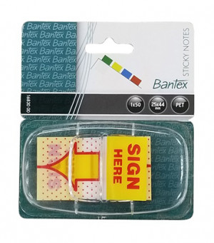 BANTEX 16830 SIGN HERE 胶质旗仔(25 x 44MM)