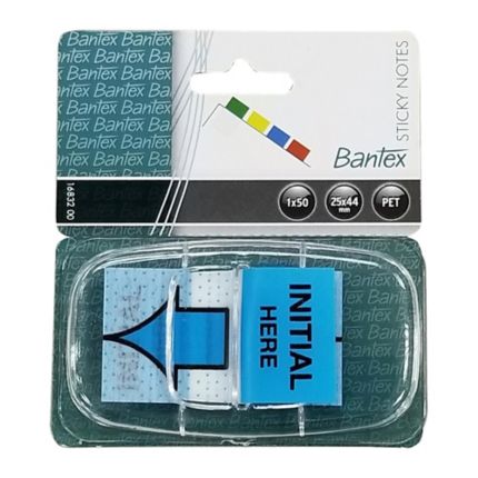 BANTEX 16832 INITIAL HERE 膠質旗仔(25 x 44MM)
