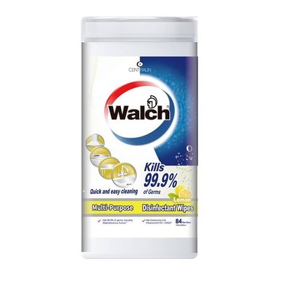 WALCH 威露士多用途消毒濕巾 - 檸檬味 (84片)