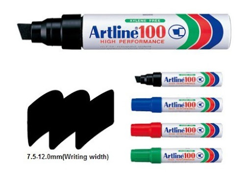 ARTLINE EK-100 特粗箱頭筆 / 方咀 7.5MM-12MM