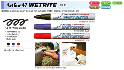 ARTLINE EK-47 濕寫筆 / 1.5MM