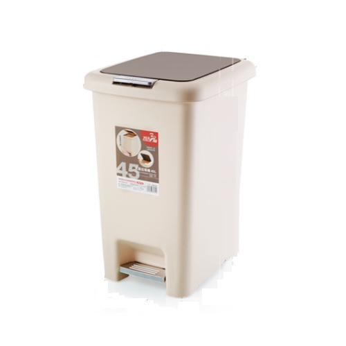 45L 方形腳踏+手按垃圾桶