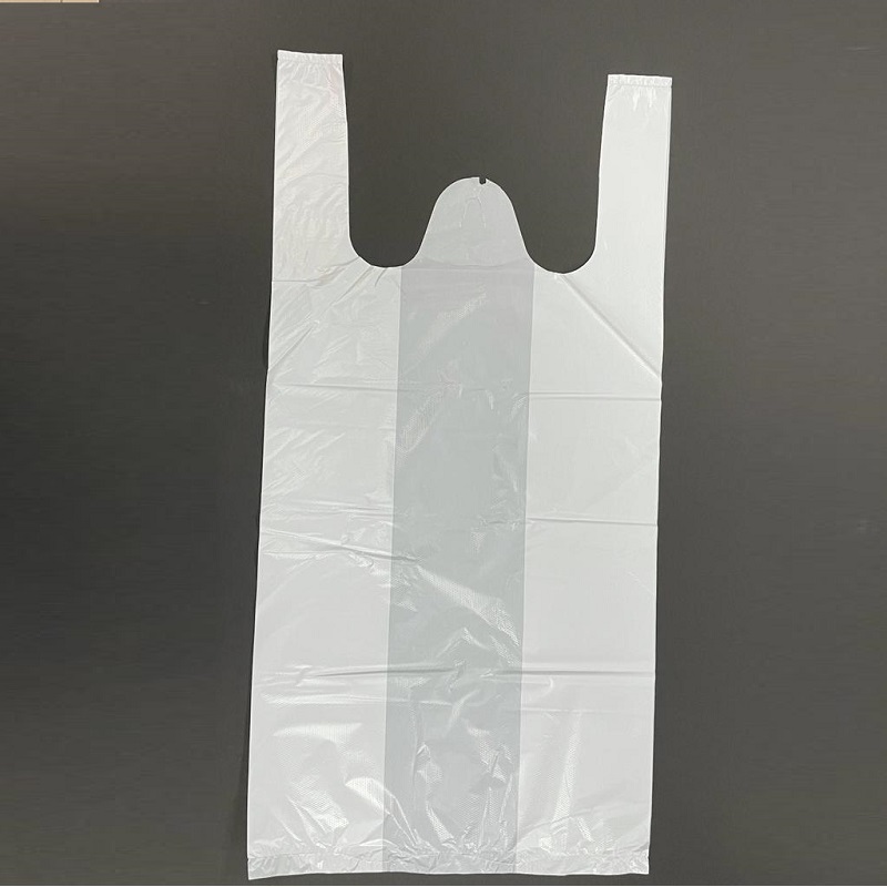 白色背心膠袋 8" x 16" + 5" (100個)