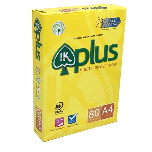 IK PLUS 影印紙 A4 80gsm (500張 x 5捻)
