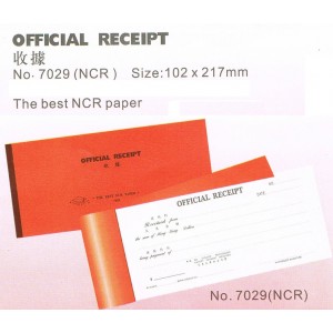 NCR 二聯收據 #7029 (1本25套)