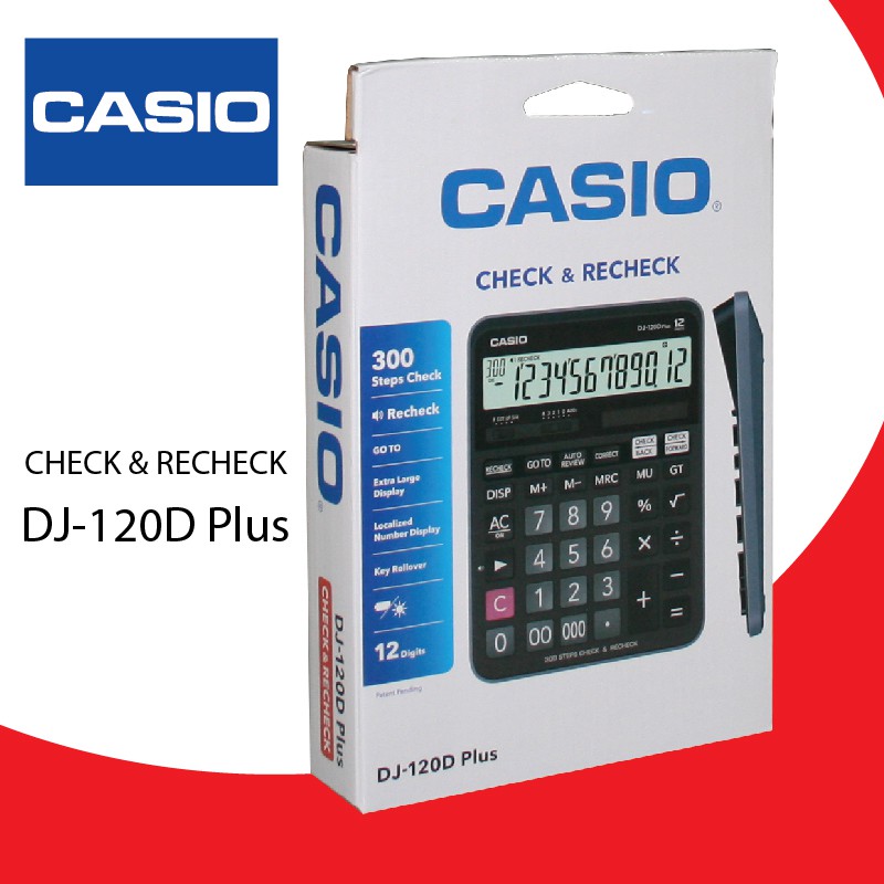 CASIO DJ-120D PLUS 計算機 (12位)