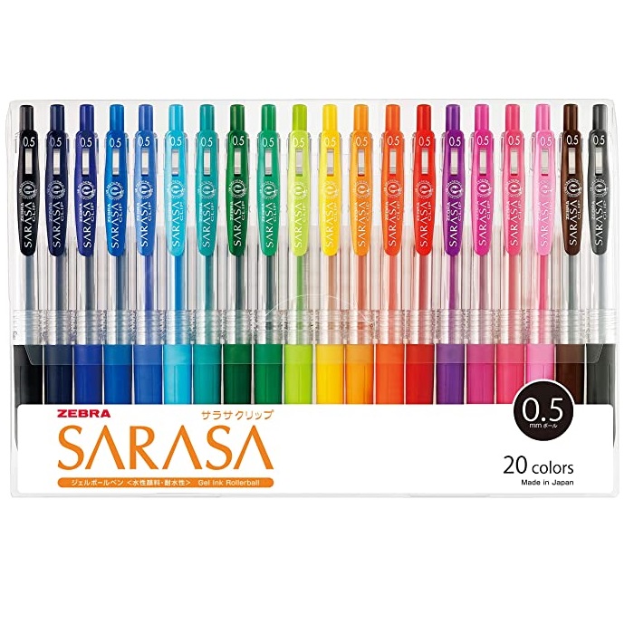 ZEBRA JJ15 0.5MM SARASA CILP 按製順利筆套裝