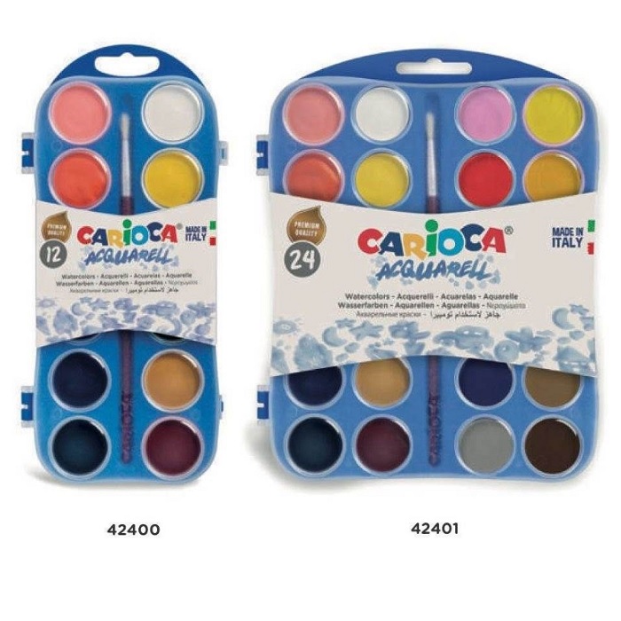 CARIOCA 水彩磚附畫筆