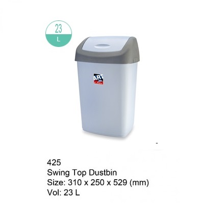 425 長型搖蓋垃圾桶 (23公升)
