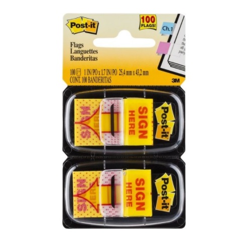 3M POST-IT 680-SH2 SIGN HERE 旗仔 / 孖裝