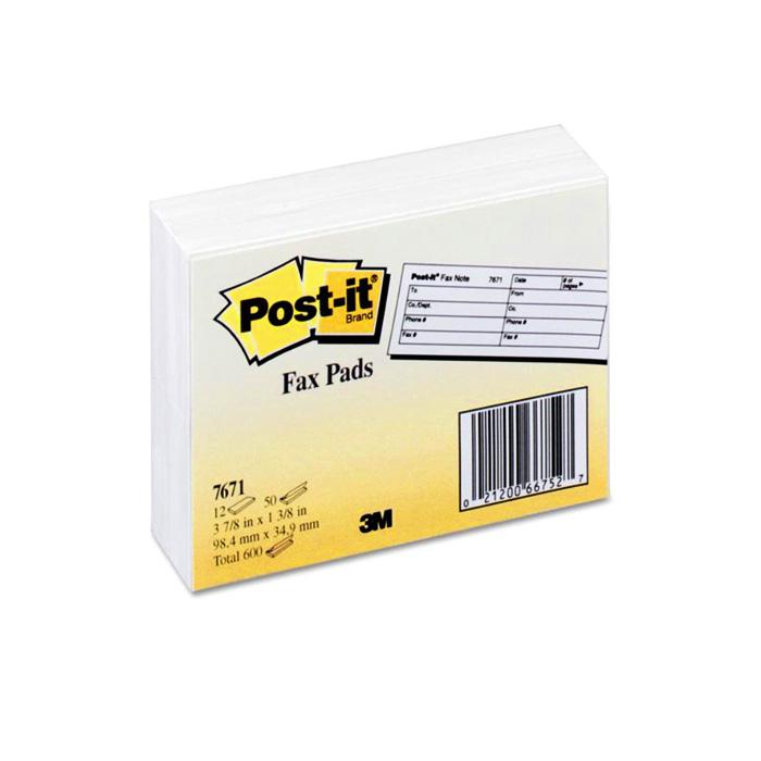 3M POST-IT FAX NOTE 7671 傳真便條紙