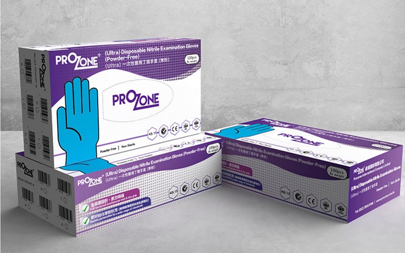 PROZONE 無粉丁腈手套 (±100隻)