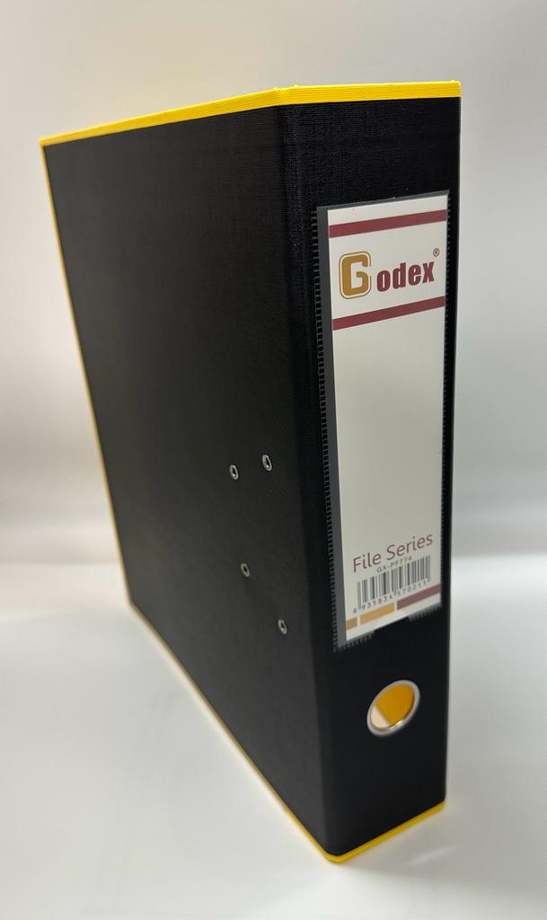 GODEX GX-PF774 3" F4 拼色全包膠快勞 / 黑 + 黃色