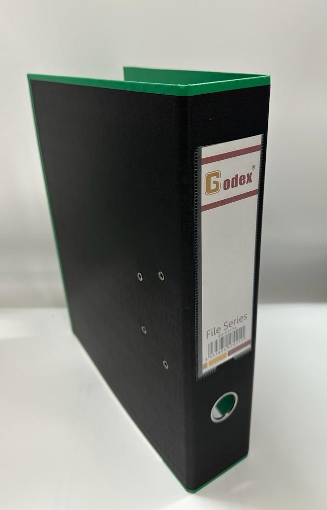 GODEX GX-PF774 3" F4 拼色全包膠快勞 / 黑 + 綠色