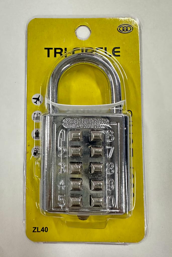 三環牌 TRI-CIRCLE ZL40 密碼鎖 40MM