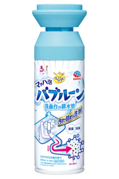 EARTH 洗臉台排水管除菌消臭泡泡潔淨噴劑 200ML
