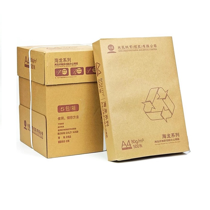 玖龍紙業 海龍系列 再生纖維多功能辦公室紙 A4 80GSM X 500張 X 5捻