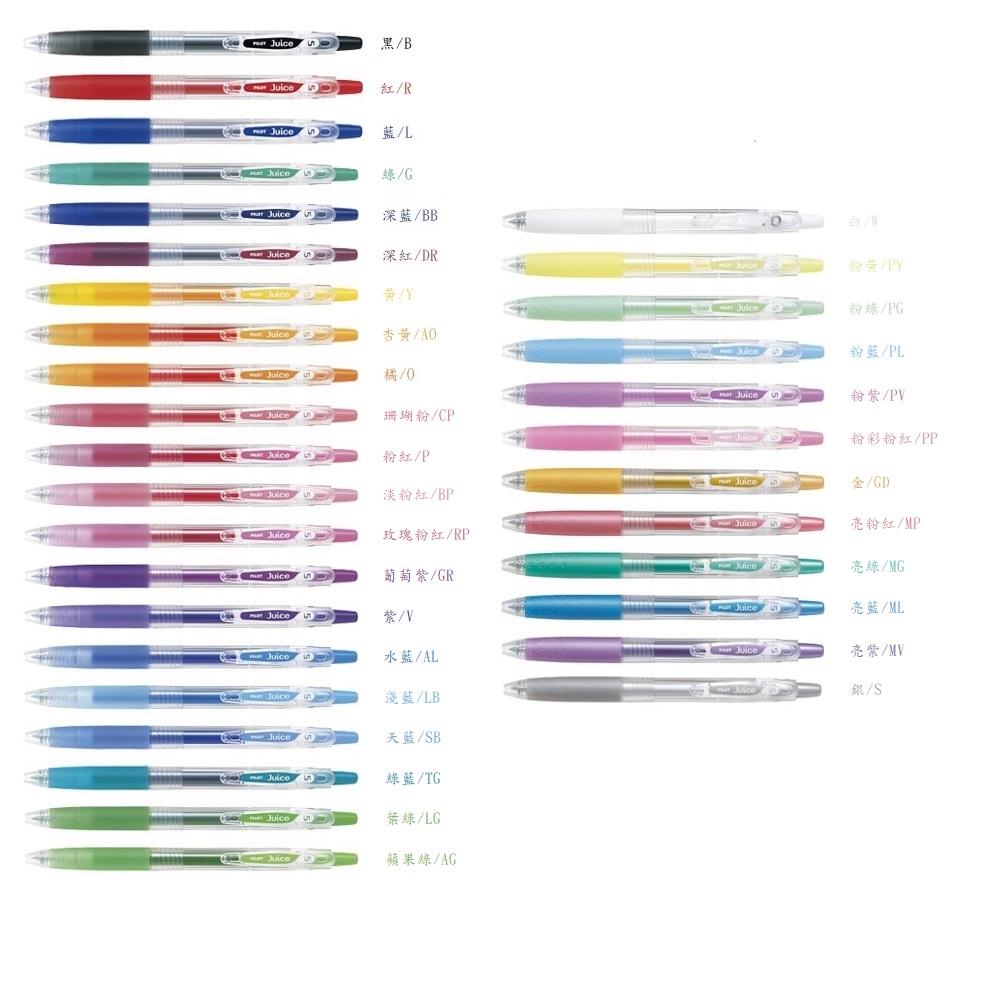 PILOT LJU-10EF JUICE 果汁按製啫喱筆 0.5MM