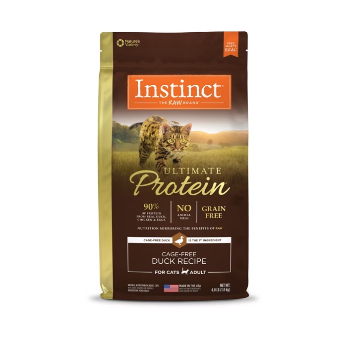 INSTINCT ULTIMATE PROTEIN DUCK DRY CAT FOOD 4 lbs