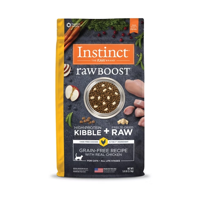 INSTINCT RAW BOOST CHICKEN DRY CAT FOOD (5 lbs/ 10 lbs)