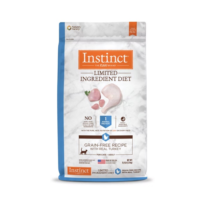 INSTINCT LIMITED INGREDIENT DIET TURKEY DRY CAT FOOD 11 lbs