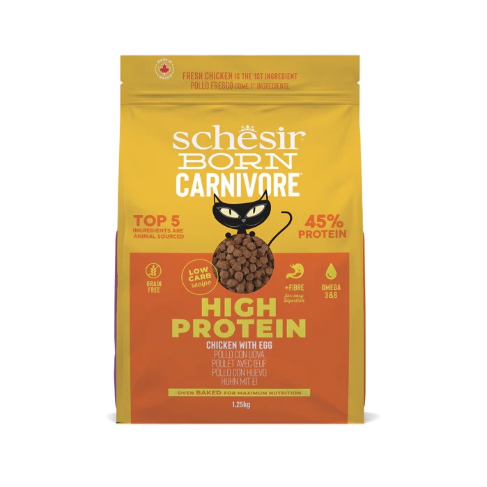 SCHESIR 高蛋白雞肉雞蛋無穀物成貓糧 (255g /1.25kg)