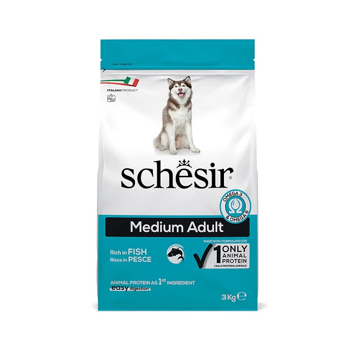 SCHESIR 天然魚肉中型成犬糧 (3kg /12kg)