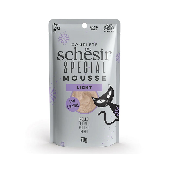 SCHESIR LIGHT CHICKEN IN MOUSSE 70g IN POUCH