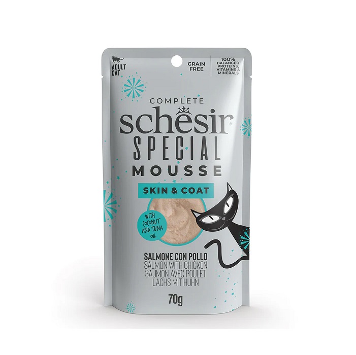 SCHESIR 三文魚湯主食濕糧包-護膚美毛 70g