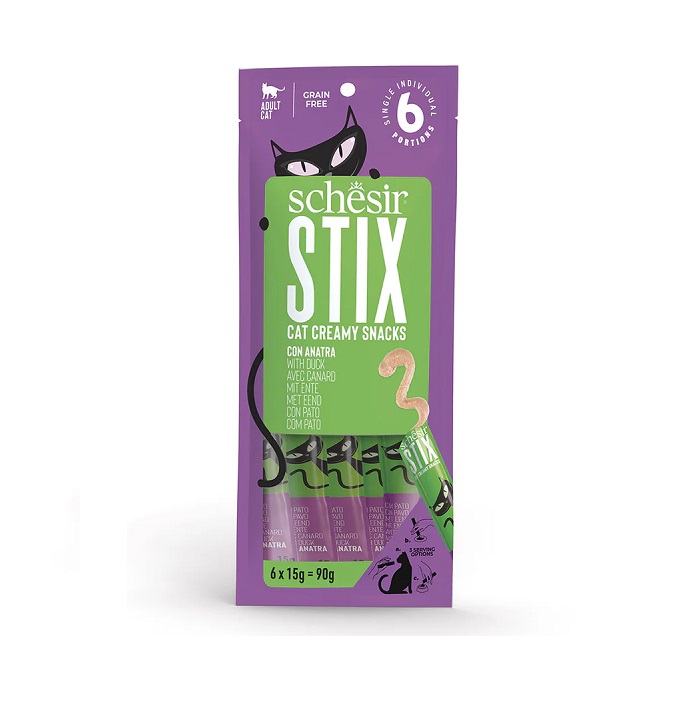 SCHESIR STIX 無穀貓條鴨肉口味 6x15g
