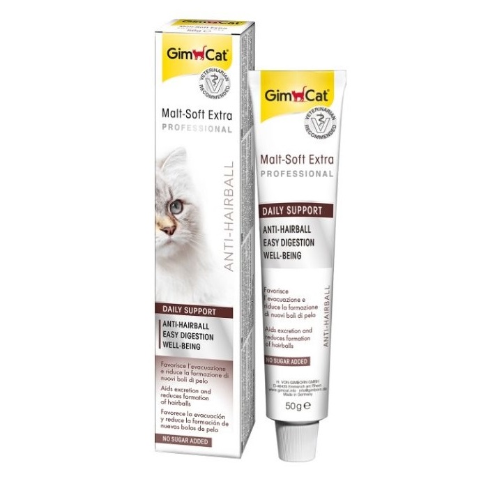GIMBORN GIMCAT 貓用麥牙味去毛球膏加強版