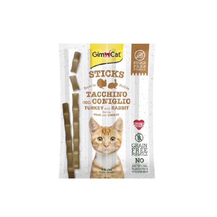 GIMBORN GIMCAT 無穀物火雞兔肉條 4pcs