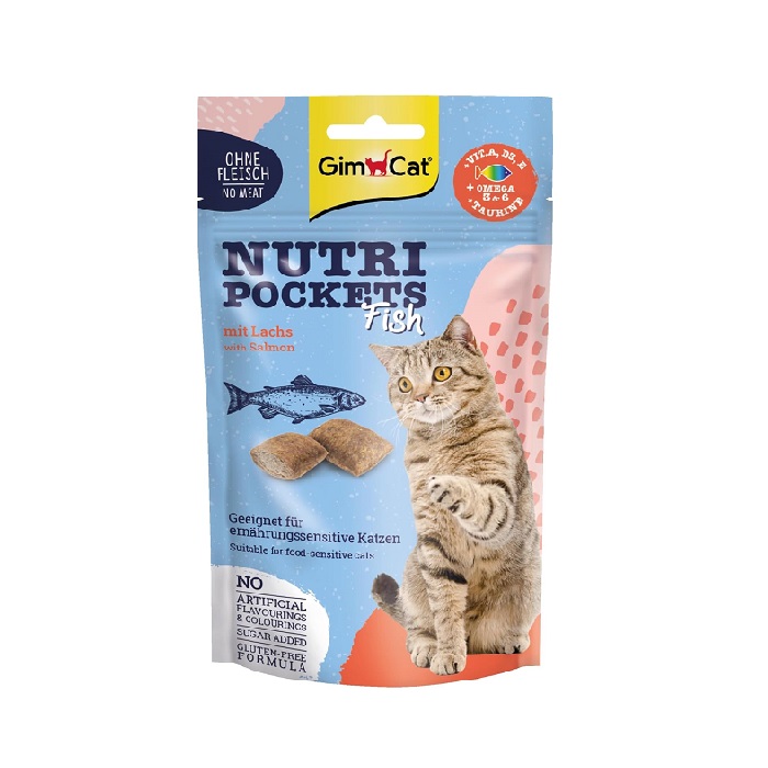 GIMBORN GIMCAT 无麸质三文鱼脆皮夾心小食 60g
