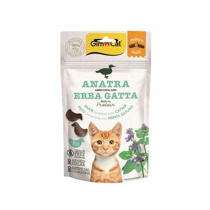 GIMBORN GIMCAT 無穀鬆脆鴨肉貓草小食 50g
