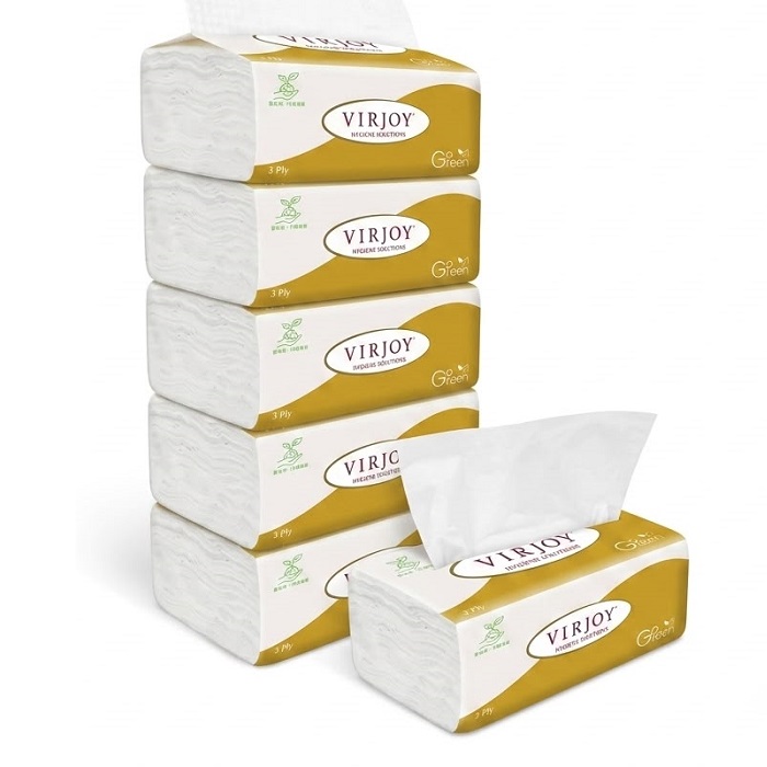 VIRJOY 唯潔雅 3-PLY 金裝立體壓花軟抽面紙 X 5包