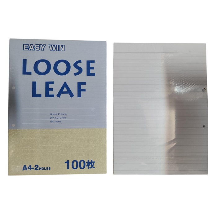 EASY WIN LOOSE LEAF A4  2-HOLES 活页纸 100枚
