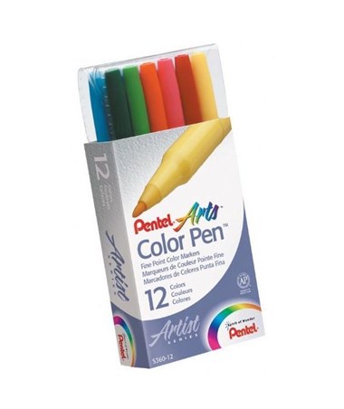 PENTEL S360-12 簽字筆 <12色套裝>