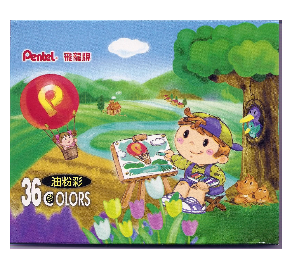 PENTEL PHN-36H (36色) 油粉彩