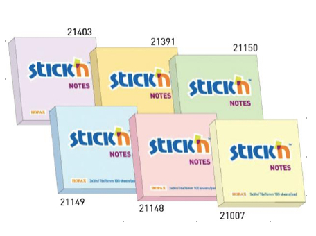 STICK'N 告事貼 3" x 3" (6色可選)